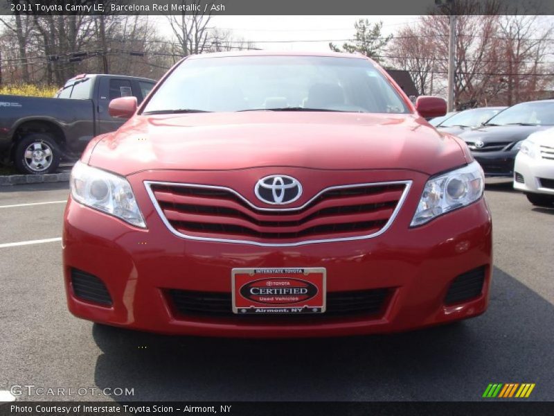 Barcelona Red Metallic / Ash 2011 Toyota Camry LE