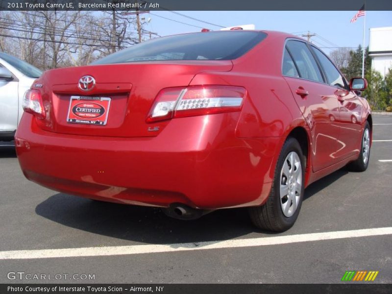 Barcelona Red Metallic / Ash 2011 Toyota Camry LE