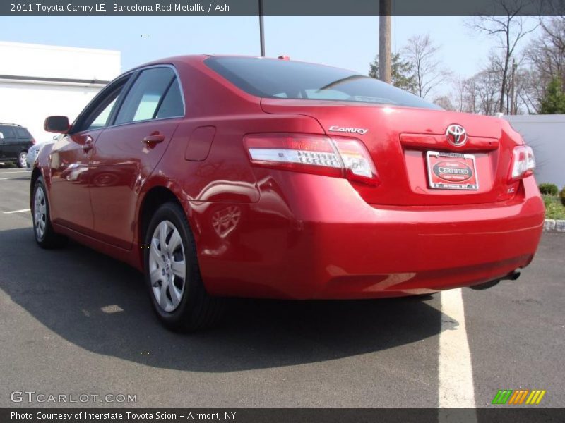Barcelona Red Metallic / Ash 2011 Toyota Camry LE