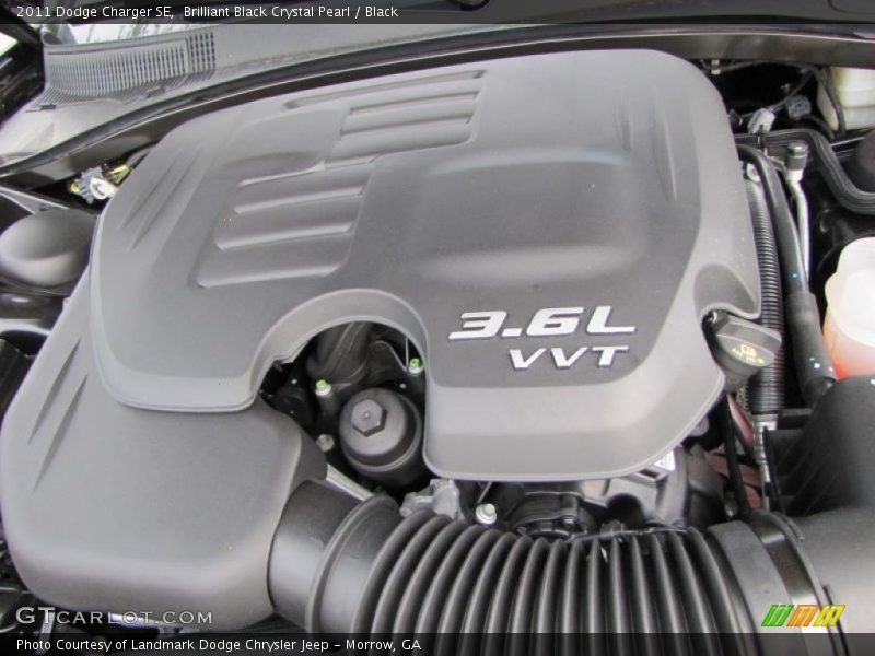 Brilliant Black Crystal Pearl / Black 2011 Dodge Charger SE