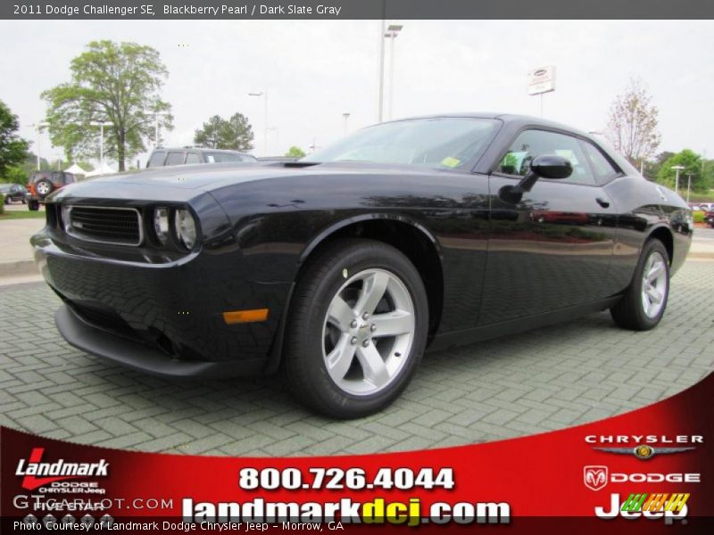 Blackberry Pearl / Dark Slate Gray 2011 Dodge Challenger SE