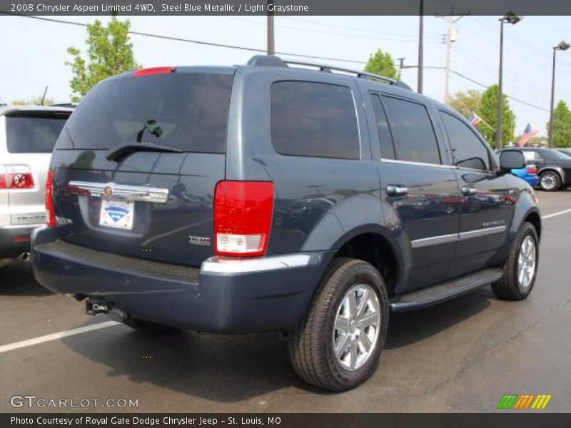 Steel Blue Metallic / Light Graystone 2008 Chrysler Aspen Limited 4WD