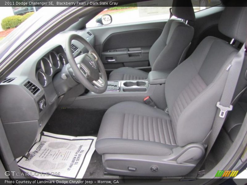 Blackberry Pearl / Dark Slate Gray 2011 Dodge Challenger SE