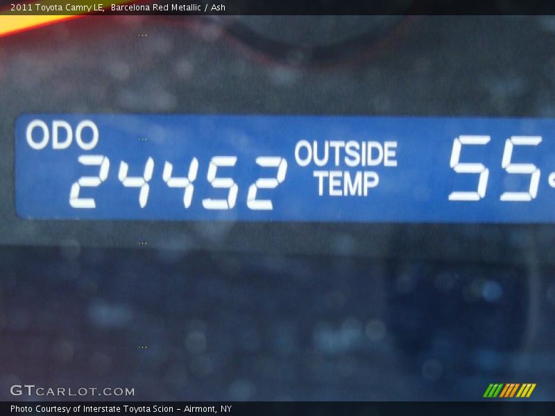 Barcelona Red Metallic / Ash 2011 Toyota Camry LE