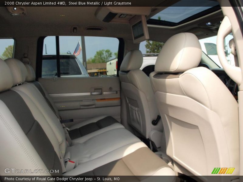 Steel Blue Metallic / Light Graystone 2008 Chrysler Aspen Limited 4WD