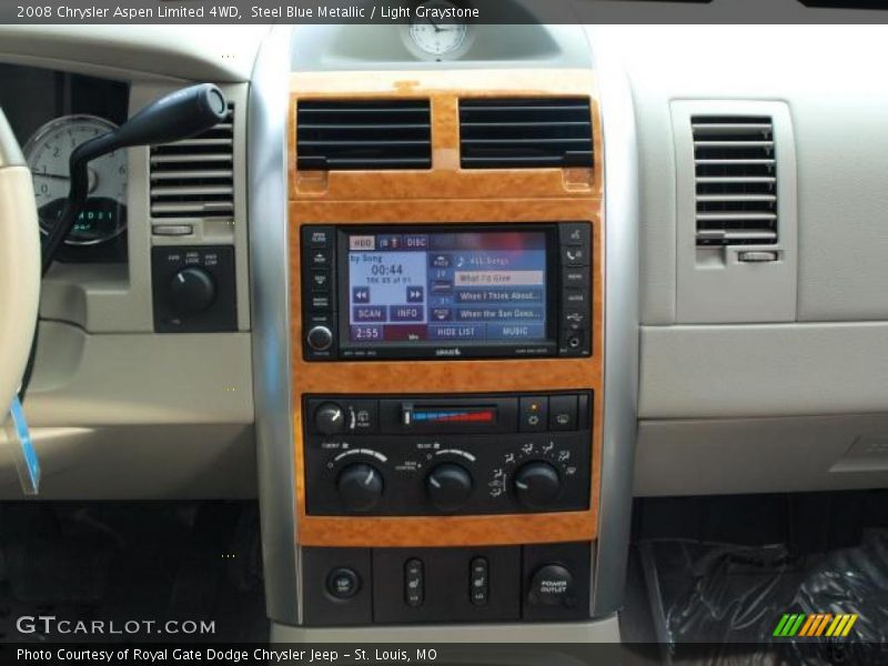 Steel Blue Metallic / Light Graystone 2008 Chrysler Aspen Limited 4WD