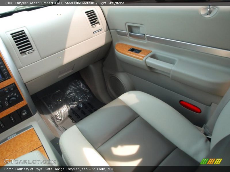 Steel Blue Metallic / Light Graystone 2008 Chrysler Aspen Limited 4WD