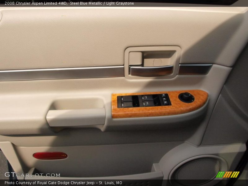 Steel Blue Metallic / Light Graystone 2008 Chrysler Aspen Limited 4WD