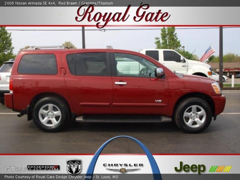 Red Brawn / Graphite/Titanium 2006 Nissan Armada SE 4x4