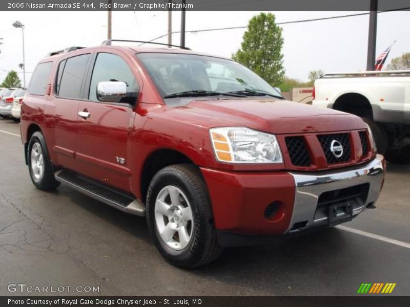 Red Brawn / Graphite/Titanium 2006 Nissan Armada SE 4x4