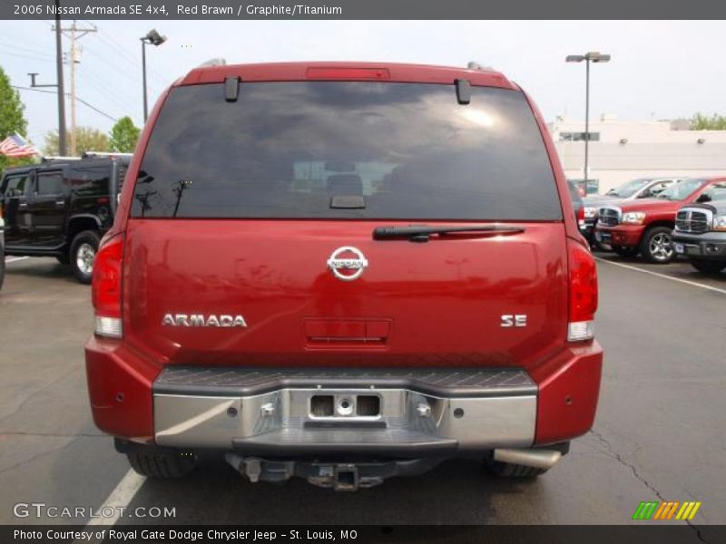 Red Brawn / Graphite/Titanium 2006 Nissan Armada SE 4x4