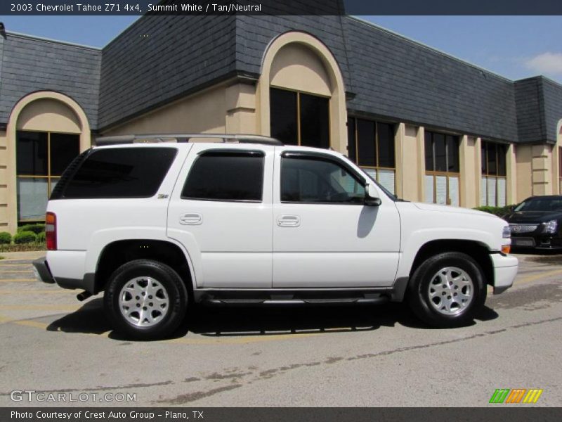 Summit White / Tan/Neutral 2003 Chevrolet Tahoe Z71 4x4