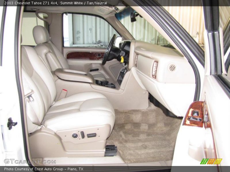 Summit White / Tan/Neutral 2003 Chevrolet Tahoe Z71 4x4