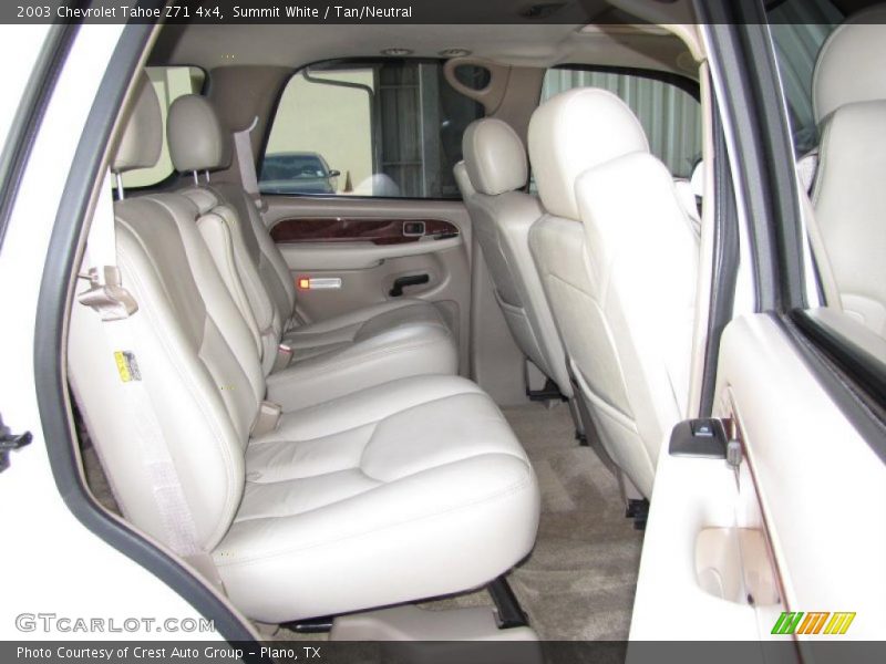 Summit White / Tan/Neutral 2003 Chevrolet Tahoe Z71 4x4