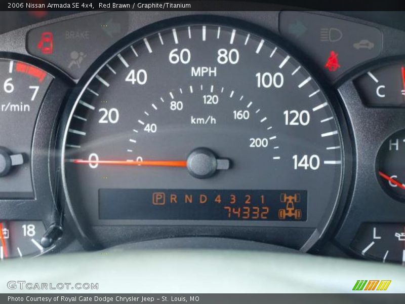 Red Brawn / Graphite/Titanium 2006 Nissan Armada SE 4x4