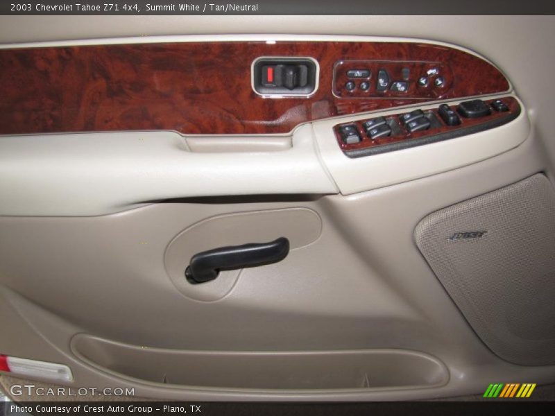 Summit White / Tan/Neutral 2003 Chevrolet Tahoe Z71 4x4