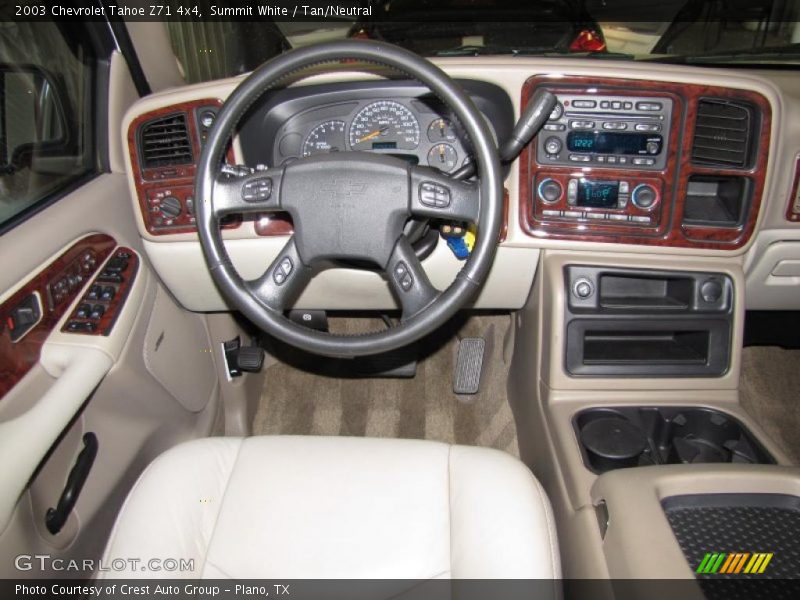 Summit White / Tan/Neutral 2003 Chevrolet Tahoe Z71 4x4