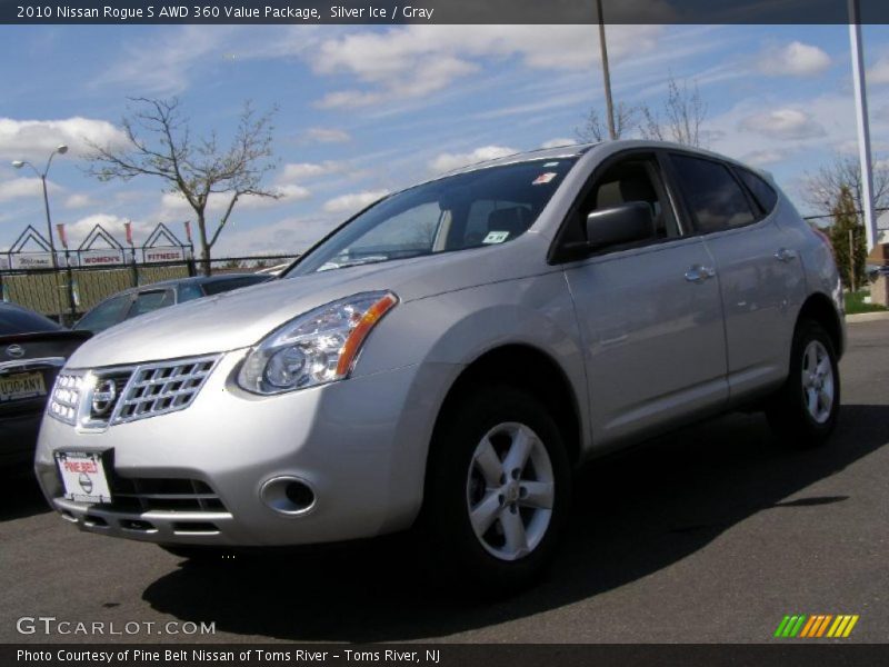 Silver Ice / Gray 2010 Nissan Rogue S AWD 360 Value Package