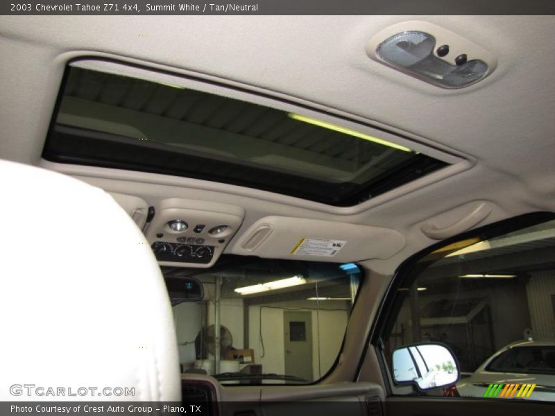 Summit White / Tan/Neutral 2003 Chevrolet Tahoe Z71 4x4