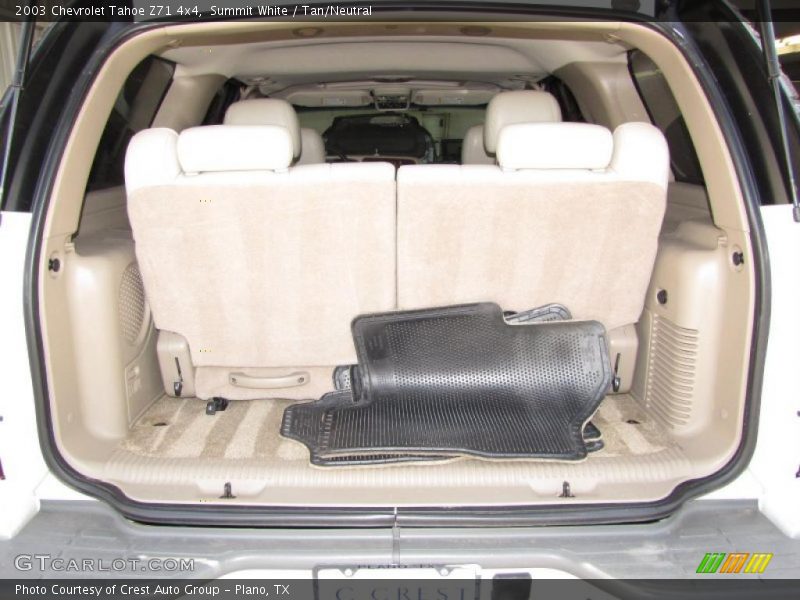 Summit White / Tan/Neutral 2003 Chevrolet Tahoe Z71 4x4