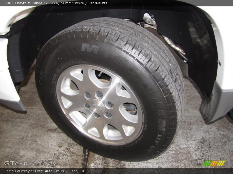 Summit White / Tan/Neutral 2003 Chevrolet Tahoe Z71 4x4