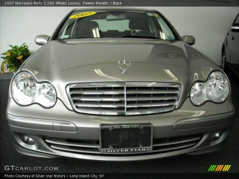 Pewter Metallic / Black 2007 Mercedes-Benz C 280 4Matic Luxury