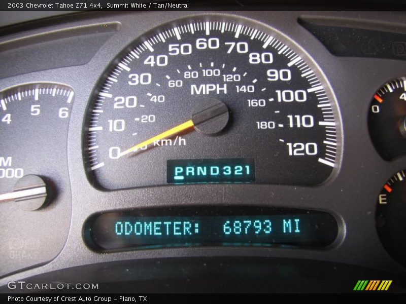 Summit White / Tan/Neutral 2003 Chevrolet Tahoe Z71 4x4
