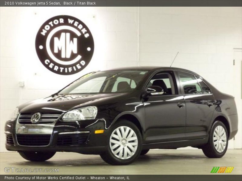 Black / Titan Black 2010 Volkswagen Jetta S Sedan