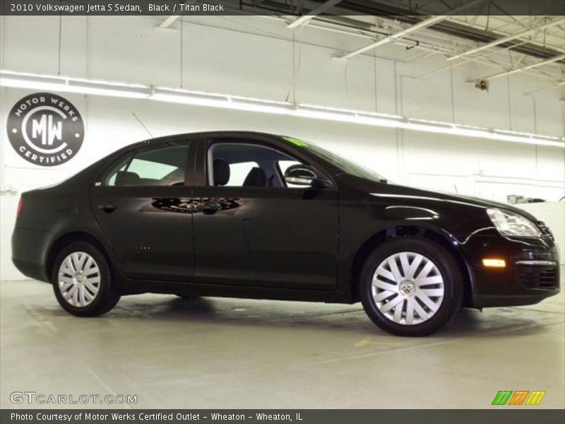 Black / Titan Black 2010 Volkswagen Jetta S Sedan
