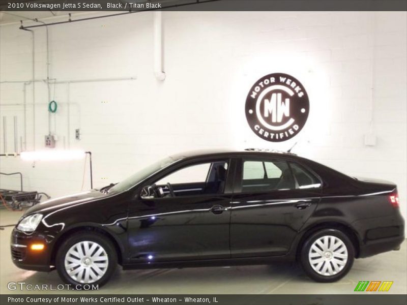 Black / Titan Black 2010 Volkswagen Jetta S Sedan