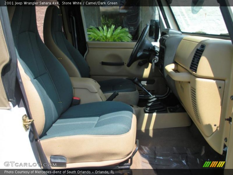  2001 Wrangler Sahara 4x4 Camel/Dark Green Interior
