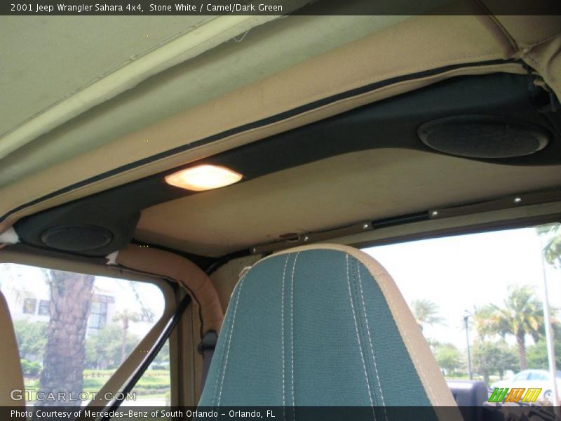 Stone White / Camel/Dark Green 2001 Jeep Wrangler Sahara 4x4