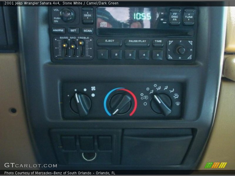 Controls of 2001 Wrangler Sahara 4x4