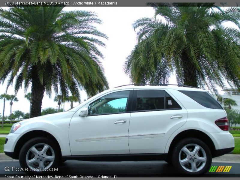 Arctic White / Macadamia 2008 Mercedes-Benz ML 350 4Matic