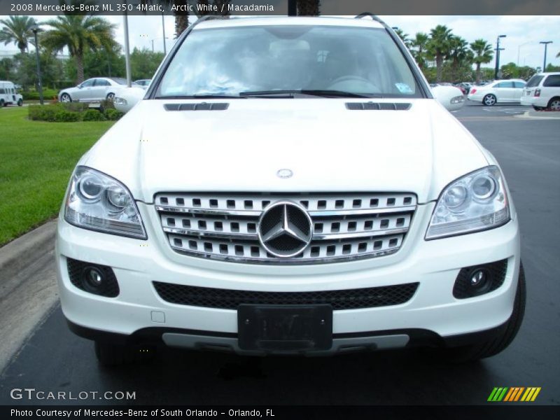 Arctic White / Macadamia 2008 Mercedes-Benz ML 350 4Matic