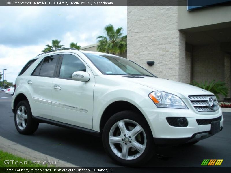 Arctic White / Macadamia 2008 Mercedes-Benz ML 350 4Matic