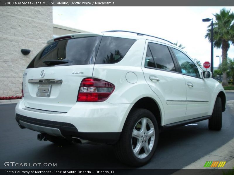Arctic White / Macadamia 2008 Mercedes-Benz ML 350 4Matic