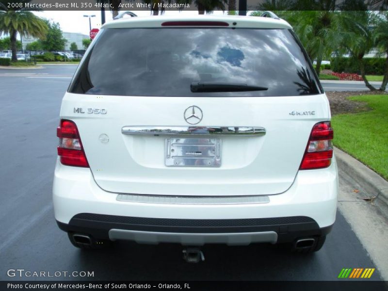 Arctic White / Macadamia 2008 Mercedes-Benz ML 350 4Matic