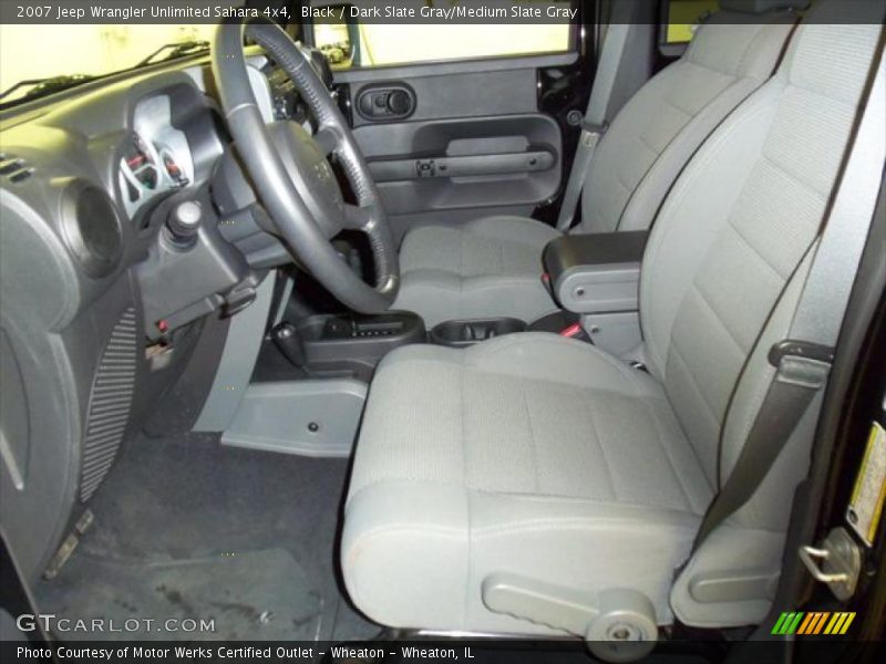 Black / Dark Slate Gray/Medium Slate Gray 2007 Jeep Wrangler Unlimited Sahara 4x4