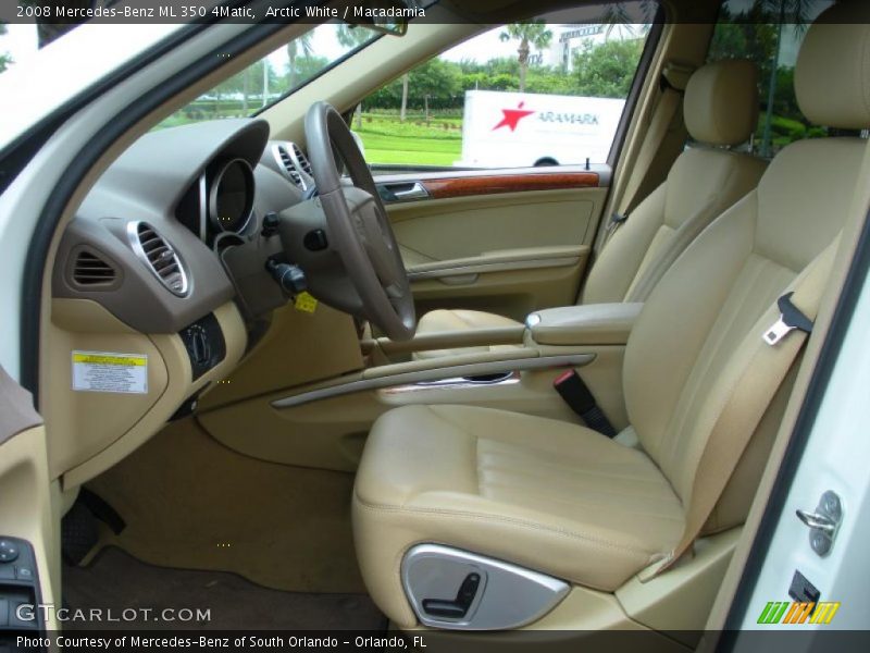 Arctic White / Macadamia 2008 Mercedes-Benz ML 350 4Matic