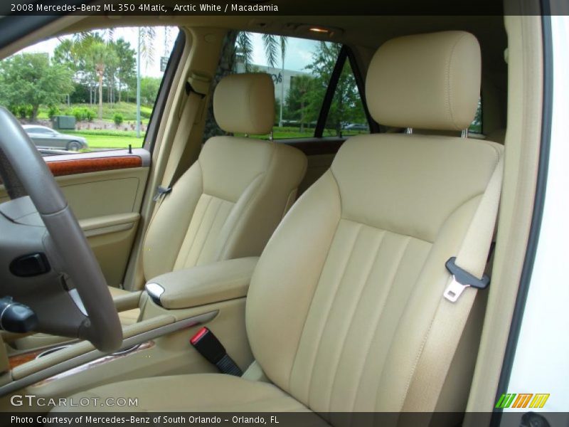 Arctic White / Macadamia 2008 Mercedes-Benz ML 350 4Matic