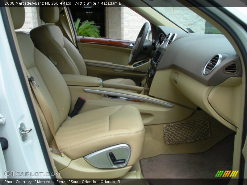 Arctic White / Macadamia 2008 Mercedes-Benz ML 350 4Matic
