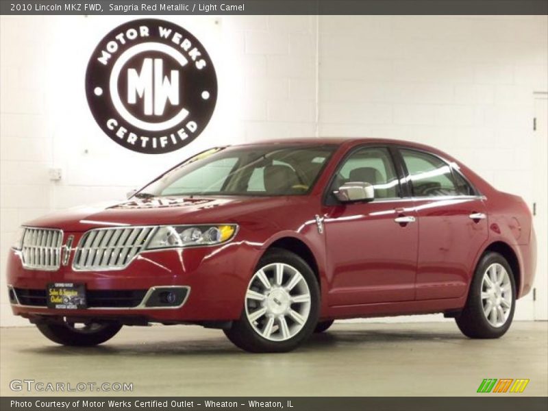 Sangria Red Metallic / Light Camel 2010 Lincoln MKZ FWD