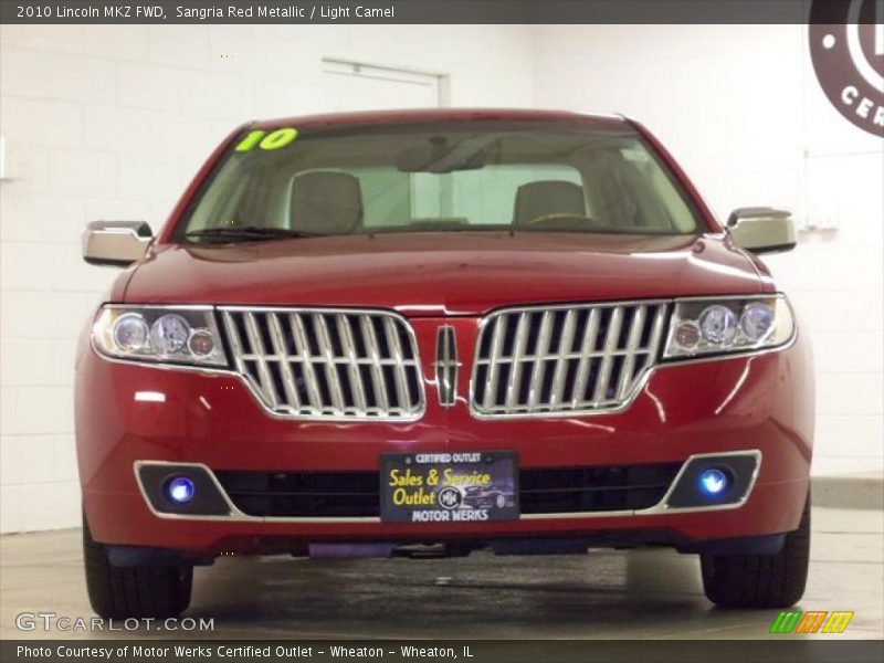Sangria Red Metallic / Light Camel 2010 Lincoln MKZ FWD