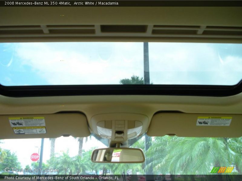 Arctic White / Macadamia 2008 Mercedes-Benz ML 350 4Matic