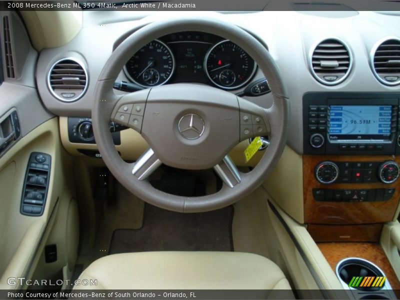 Arctic White / Macadamia 2008 Mercedes-Benz ML 350 4Matic