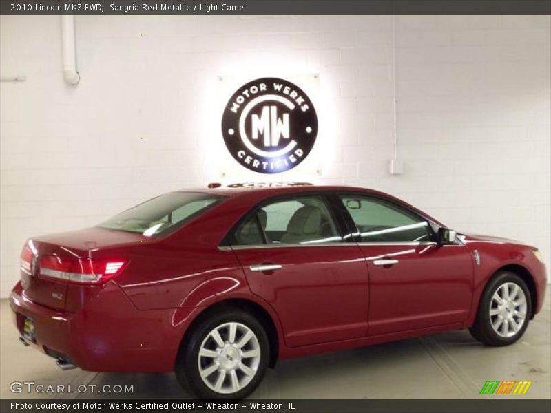 Sangria Red Metallic / Light Camel 2010 Lincoln MKZ FWD