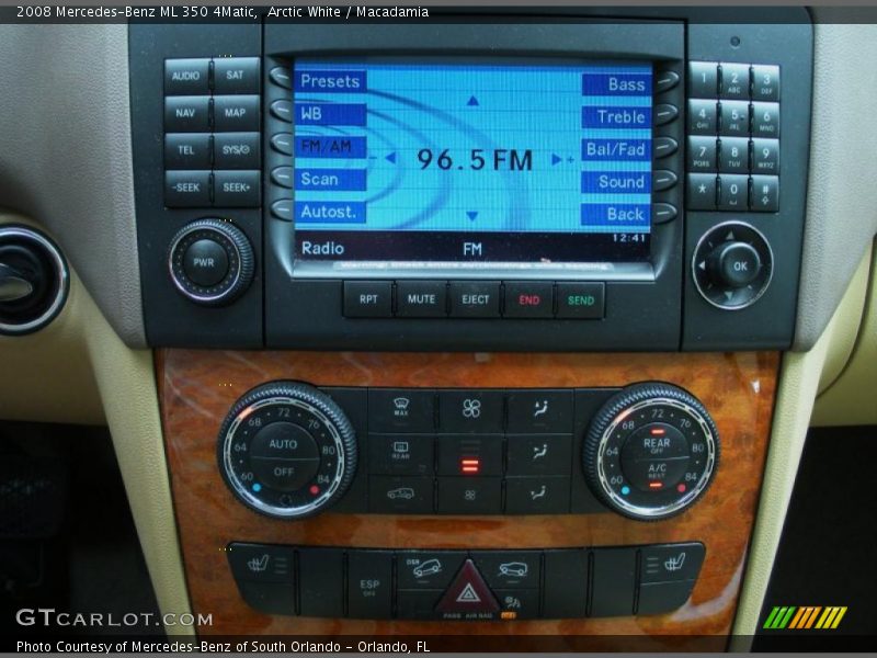 Arctic White / Macadamia 2008 Mercedes-Benz ML 350 4Matic