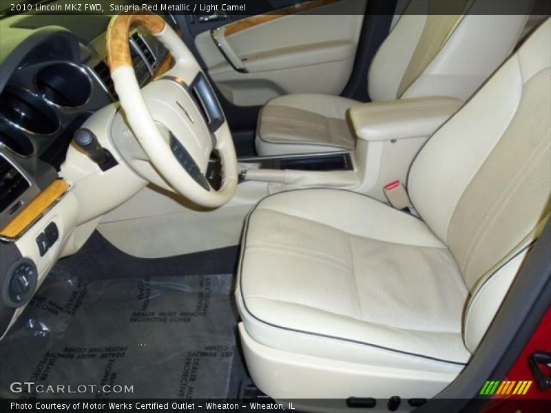 Sangria Red Metallic / Light Camel 2010 Lincoln MKZ FWD