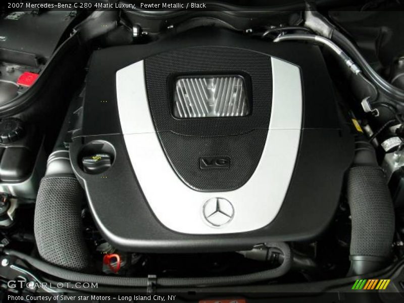 Pewter Metallic / Black 2007 Mercedes-Benz C 280 4Matic Luxury